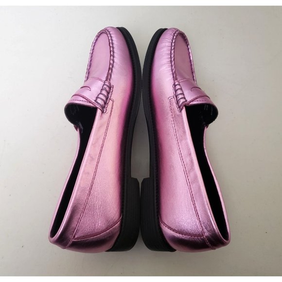 G.H Bass Weejuns Whitney Easy Loafers in Pink Metallic - Picture 3 of 4